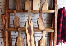 Live Edge Straight Edge Serving Boards- Solid Wood - 1 - Woodify