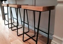 Metal & Wood Bar Stools - 1 - Woodify