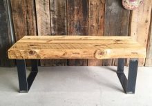 Thick Reclaimed Wood Coffee Table - 1 - Woodify
