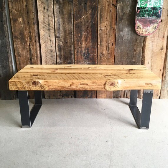 Thick Reclaimed Wood Coffee Table, Reclaimed Wood Coffee Tables Canada