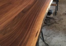 Walnut or Ash Live Edge Dining Table - 1 - woodify