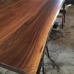 Walnut or Ash Live Edge Dining Table - 1 - woodify