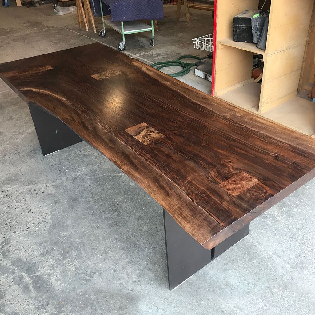 Claro Walnut Patchwork Dining Table Woodify Canada