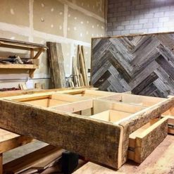 Reclaimed Wood Platform Bed - 1 - Woodify