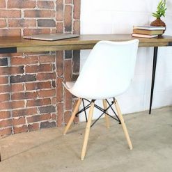 Solid Mango Wood Console Table With Industrial Metal Legs - 2 - Woodify