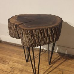 Black Walnut Stump Round Coffee Table - Woodify Canada