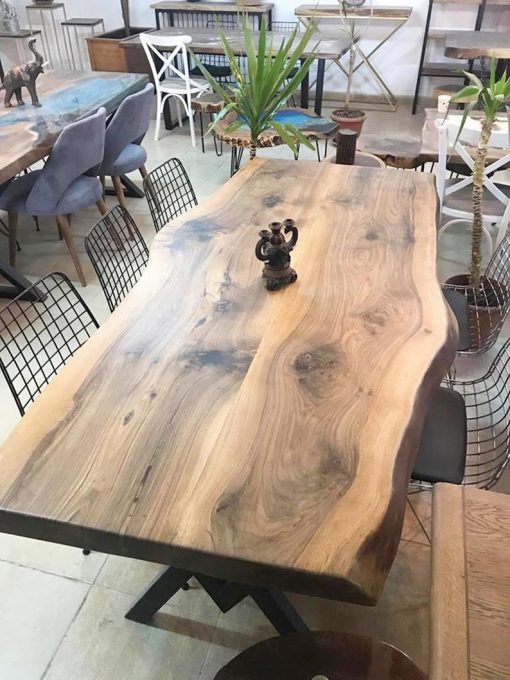 Solid Black Walnut Dinning Table - Woodify