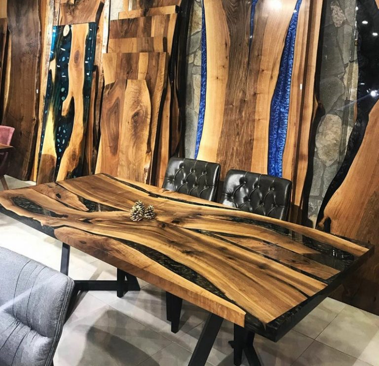 Live Edge Epoxy Resin Custom Tables Woodify Tables