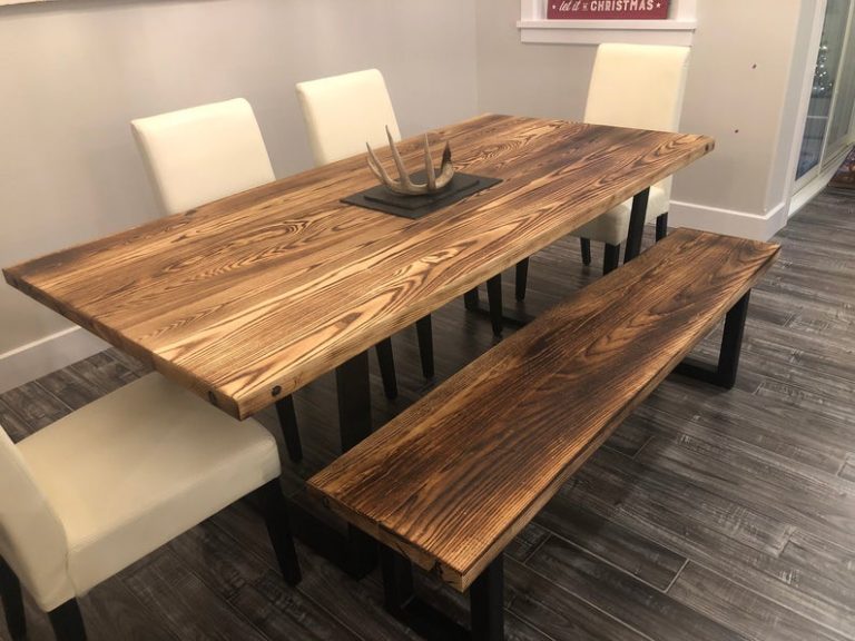 Ash Dining Table and Bench - Woodify