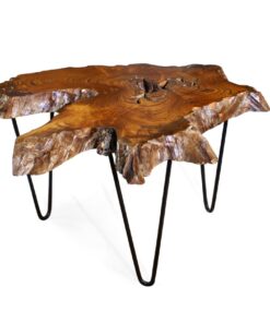 Teak Root Coffee Table with pinpoint legs - Woodify Canada