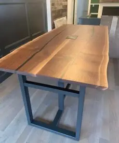 Custom Live Edge Slab Dining Table ( Walnut Or Maple)
