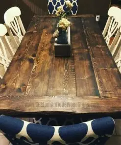 Custom Trestle Farmhouse Dining Room Kitchen Table Hand
