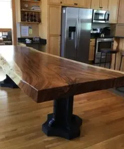 Live Edge Dining Slab Table Custom