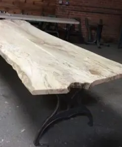 Live Edge Dining Table Local Spalted Hard Maple