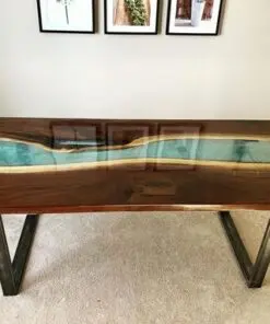 Live Edge Epoxy River Coffee Dining Tables