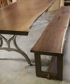 Live Edge Farm Style Table And Bench Local