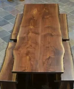 Live Edge Walnut Slab Dining Table