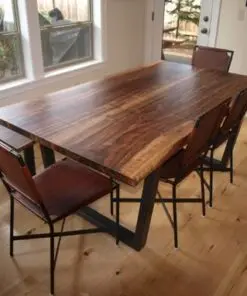 Live Edge Walnut Table Bench
