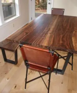 Live Edge Walnut Table Bench