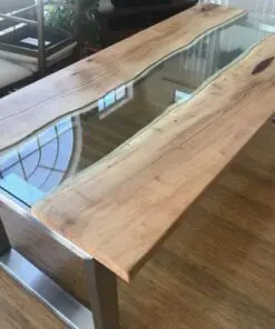 River Glass Dining Table