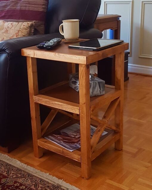 Rustic Pine Side Tables - Woodify Canada 2
