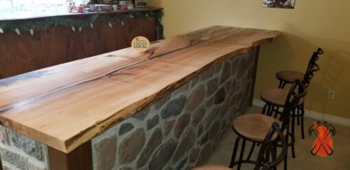 Custom live edge counter, table, or bar top - Woodify Canada 3