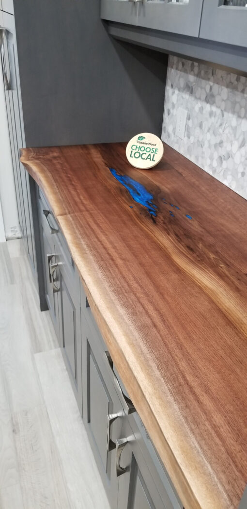 Custom live edge counter, table, or bar top - Woodify Canada 1