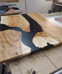 Square Epoxy River Dining Tables - Woodify Canada