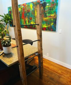 Reclaimed Oak Blanket Ladder - Woodify Canada