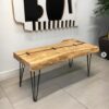 Live edge Manitoba maple coffee table with butterfly joints - Woodify Canada