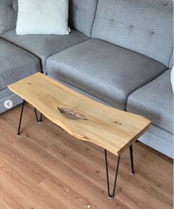Maple Coffee Table with Hairpin Legs - Woodify Canada