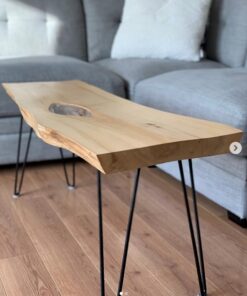 Maple Coffee Table with Hairpin Legs - Woodify Canada