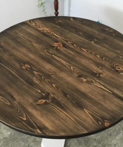 Pine stained ebony 4 person table - Woodify Canada 1