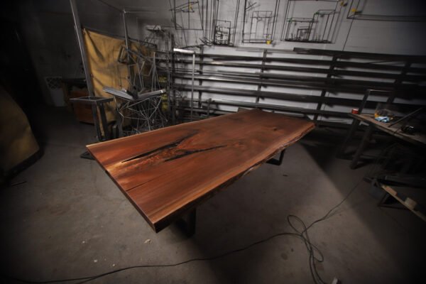 Walnut 2 Slab Dining Table