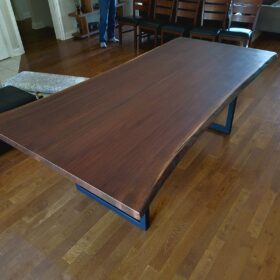 Custom Black Walnut 8ft x 3.5ft Dining Table 3