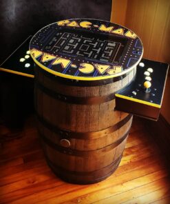 Solid Oak Pacman Cocktail Arcade machine 412 games in 1 - Woodify Inc
