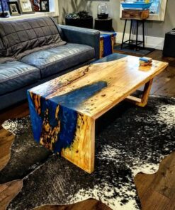 Blue-Epoxy-waterfall-coffee-table-woodify-canada