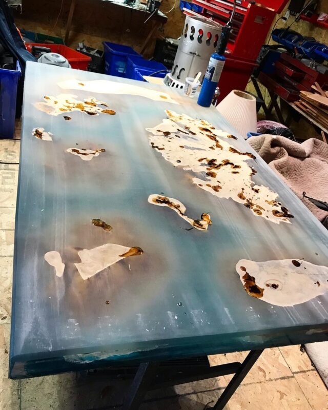 Epoxy Ocean Coffee Table