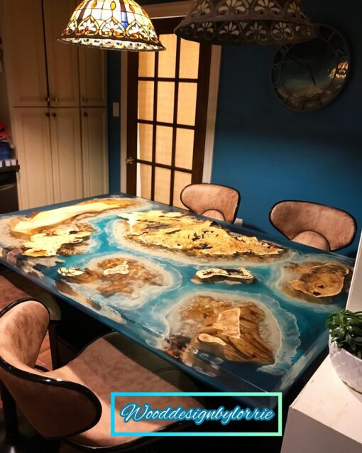 Epoxy Ocean Coffee Dining Table