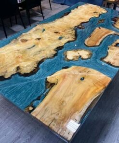 Manitoba Red Spalted Mappa Burl Epoxy Table 6