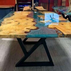 Manitoba Red Spalted Mappa Burl Epoxy Table 4