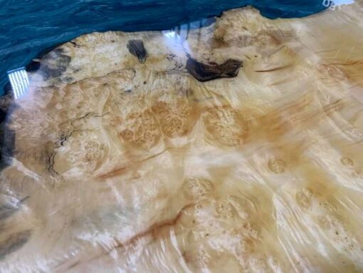 Manitoba Red Spalted Mappa Burl Epoxy Table 3