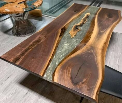 Live Edge Black Walnut Epoxy River Tables