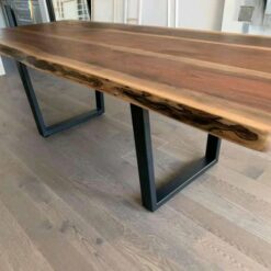 8ft x 3.5ft Live Edge Walnut Dining Table 4