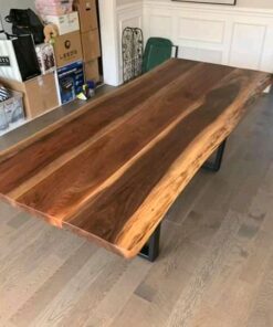8ft x 3.5ft Live Edge Walnut Dining Table 3