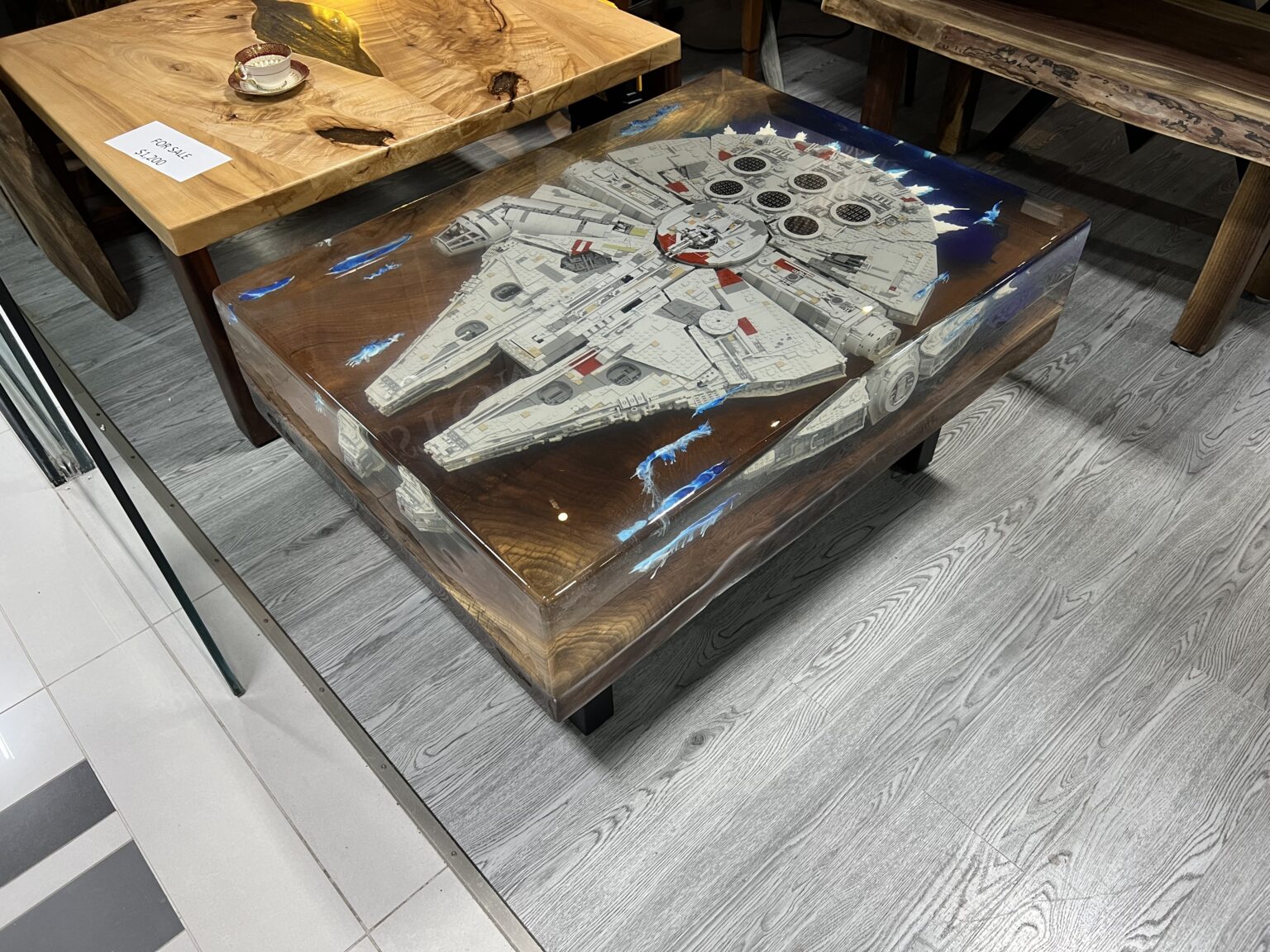 Star Wars Millennium Falcon Epoxy Table - Woodify Canada