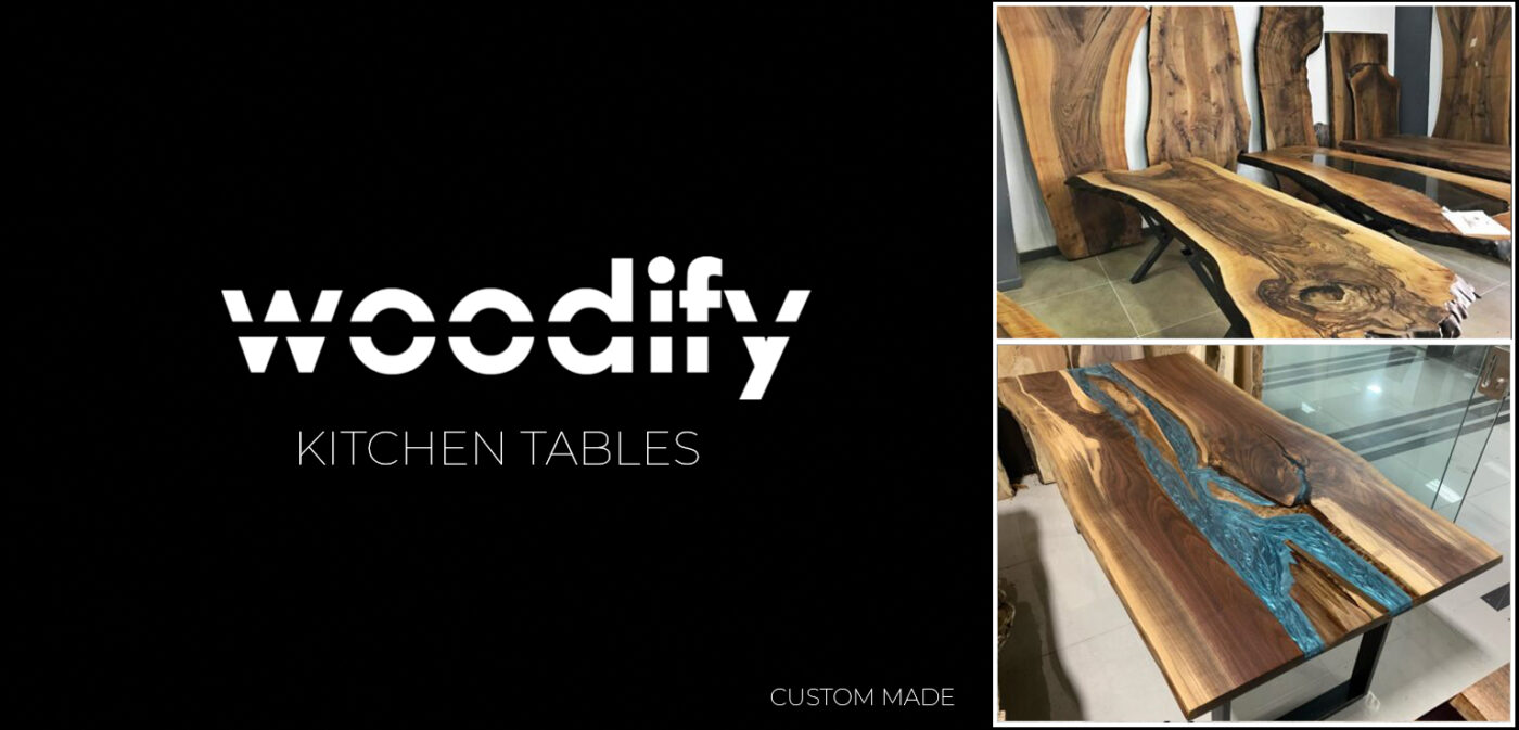 Custom made Epoxy Dining Coffee Tables from Woodify Canada