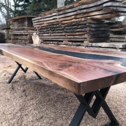 Custom 9ft Epoxy River Table from Woodify 1