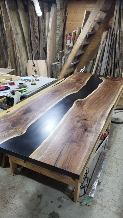 Custom 9ft Epoxy River Table from Woodify 2