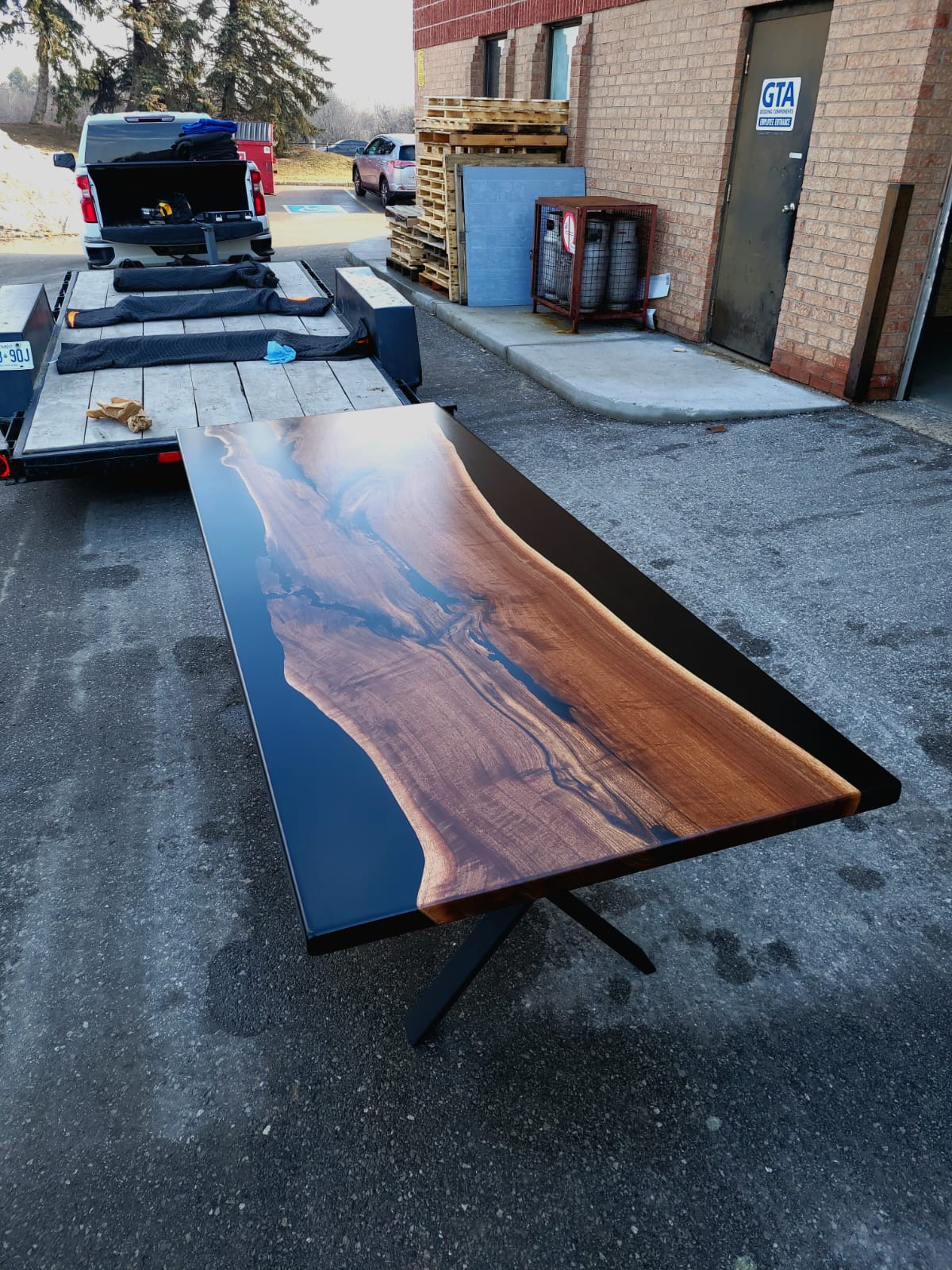 Custom Epoxy Boardroom Tables - Woodify Canada